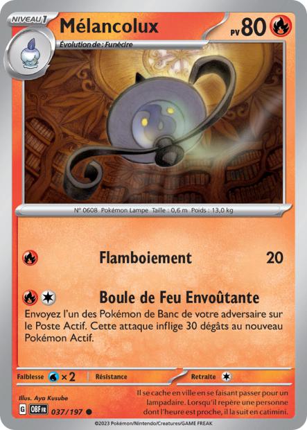 Commune - Pokemon - Flammes Obsidiennes - Mélancolux 37/197 - Poke-Geek