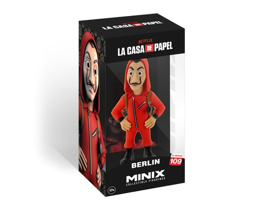 MINIX - NETFLIX - LA CASA DE PAPEL - BERLIN AVEC MASQUE - FIGURINE 12CM