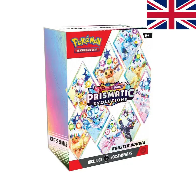 🚩 Anglais Pokémon Bundle: Écarlate et Violet 08.5 - Évolutions Prismatiques Anglais 🚩 Bundle Évolutions Prismatiques