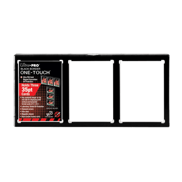 Cadre - Ultra Pro - Black Border One-Touch - Cadre d'exposition pour 3 cartes - Poke-Geek