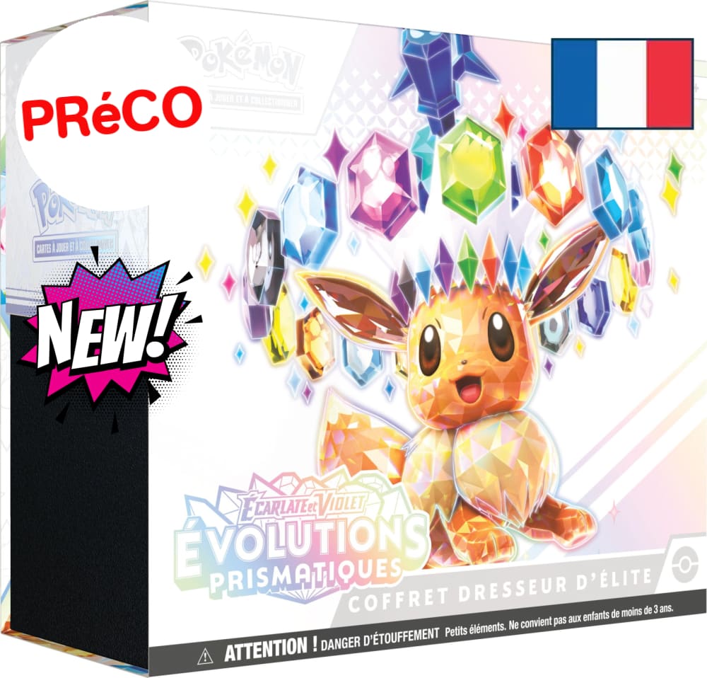 Coffret Dresseur D’élite - Écarlate Et Violet 08.5 Évolutions Prismatiques Fr 8.5