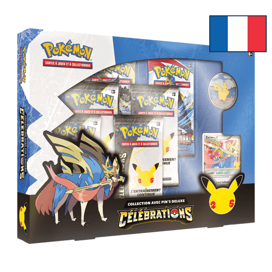 COFFRET PIN'S DELUXE ZACIAN POKÉMON CÉLÉBRATIONS