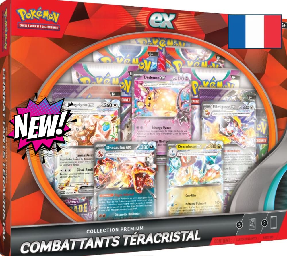 Coffret Premium Combattants Téracristal (9 Boosters) Fr