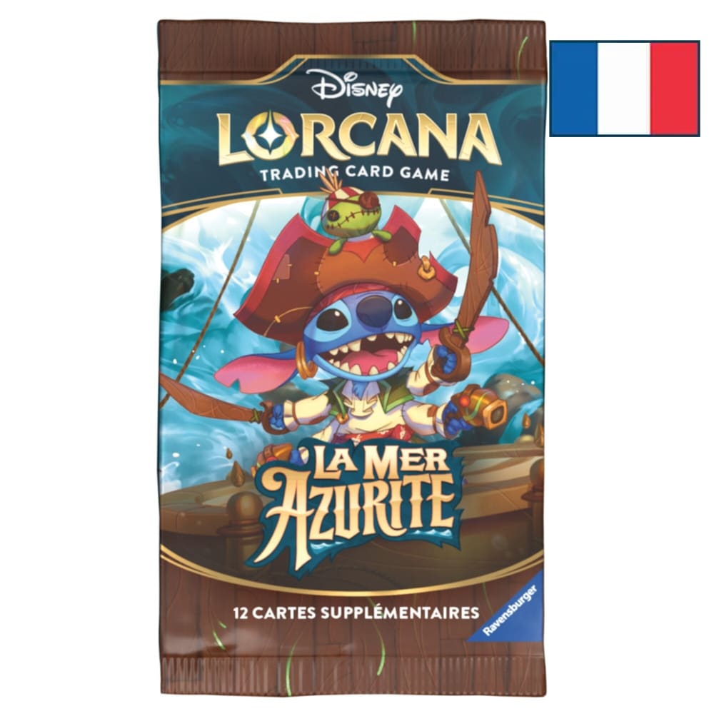 Disney Lorcana Jcc: La Mer Azurite - Coffret Collector Stitch Fr