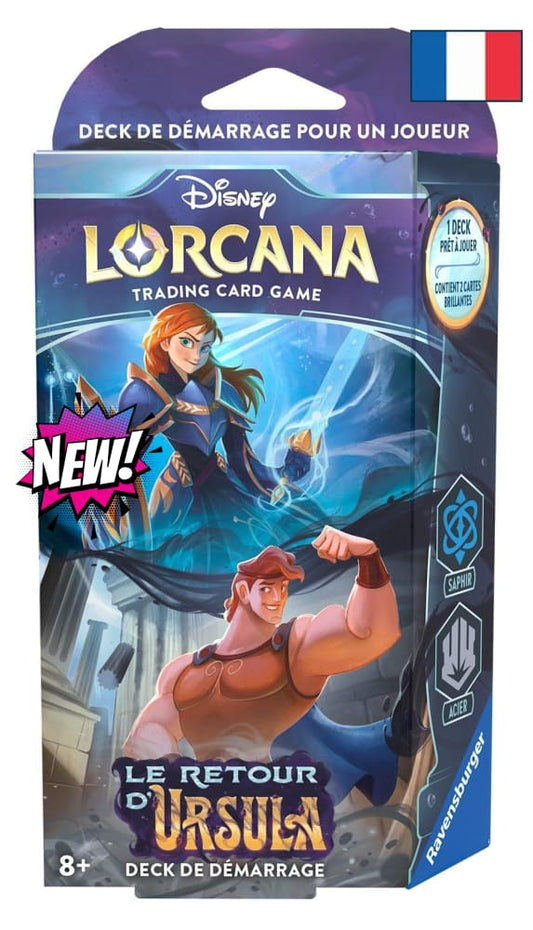 Disney Lorcana JCC : Le Retour d’Ursula - Deck de Démarrage Anna et Hercule - FR