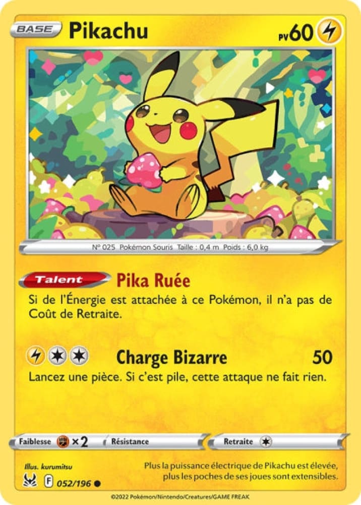 Pikachu - EB Origine Perdue - 52/196 - Poke-Geek