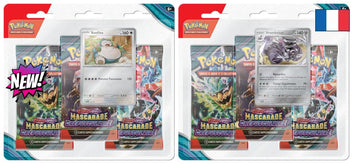 Pokémon - Carton de 12 Tri Pack de 3 boosters EV06 : Mascarade Crépusculaire - FR