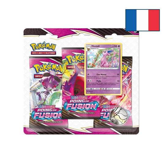 Tripack 3 Boosters - EB08 - Epée et Bouclier 8 - Poing de Fusion - MENTALI - FR