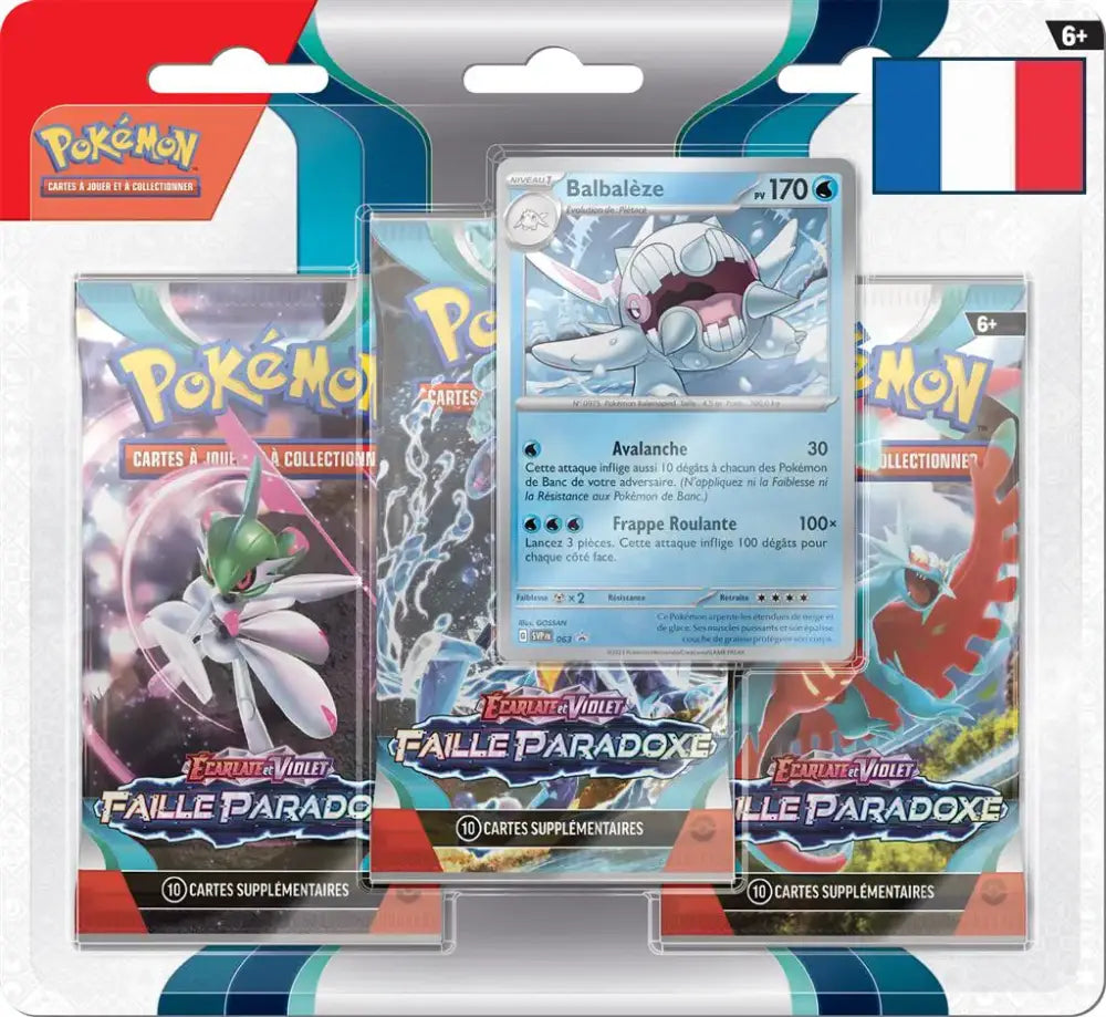 Tripack Pokémon EV04  - FAILLE PARADOXE - FR - Poke-Geek