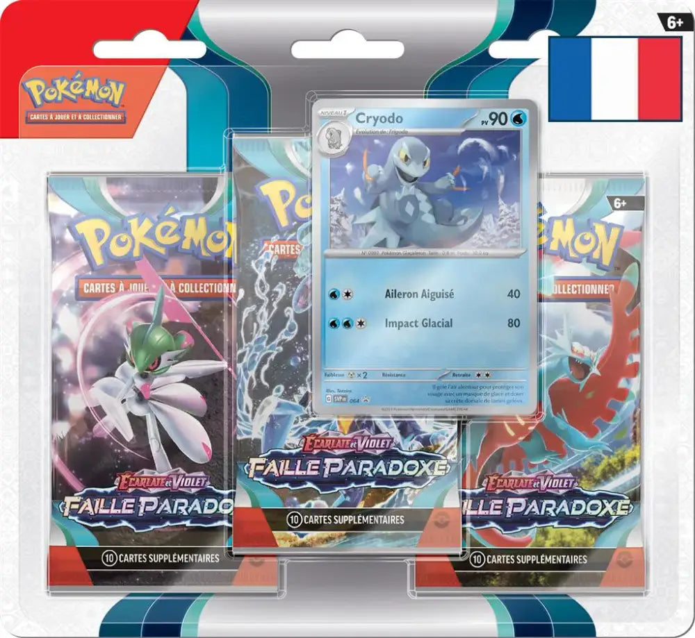 Tripack Pokémon EV04  - FAILLE PARADOXE - FR - Poke-Geek