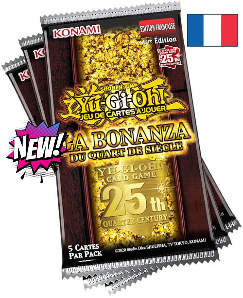 Yu-Gi-Oh! Jcc - Pack De 3 Boosters La Bonanza Du Quart Siècle (Blister Cartonné) Fr